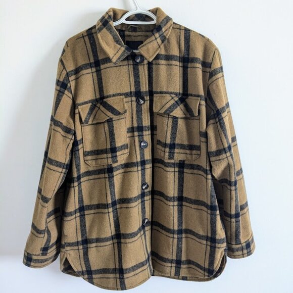 Oversize plaid utility jacket - Picture 2 of 2